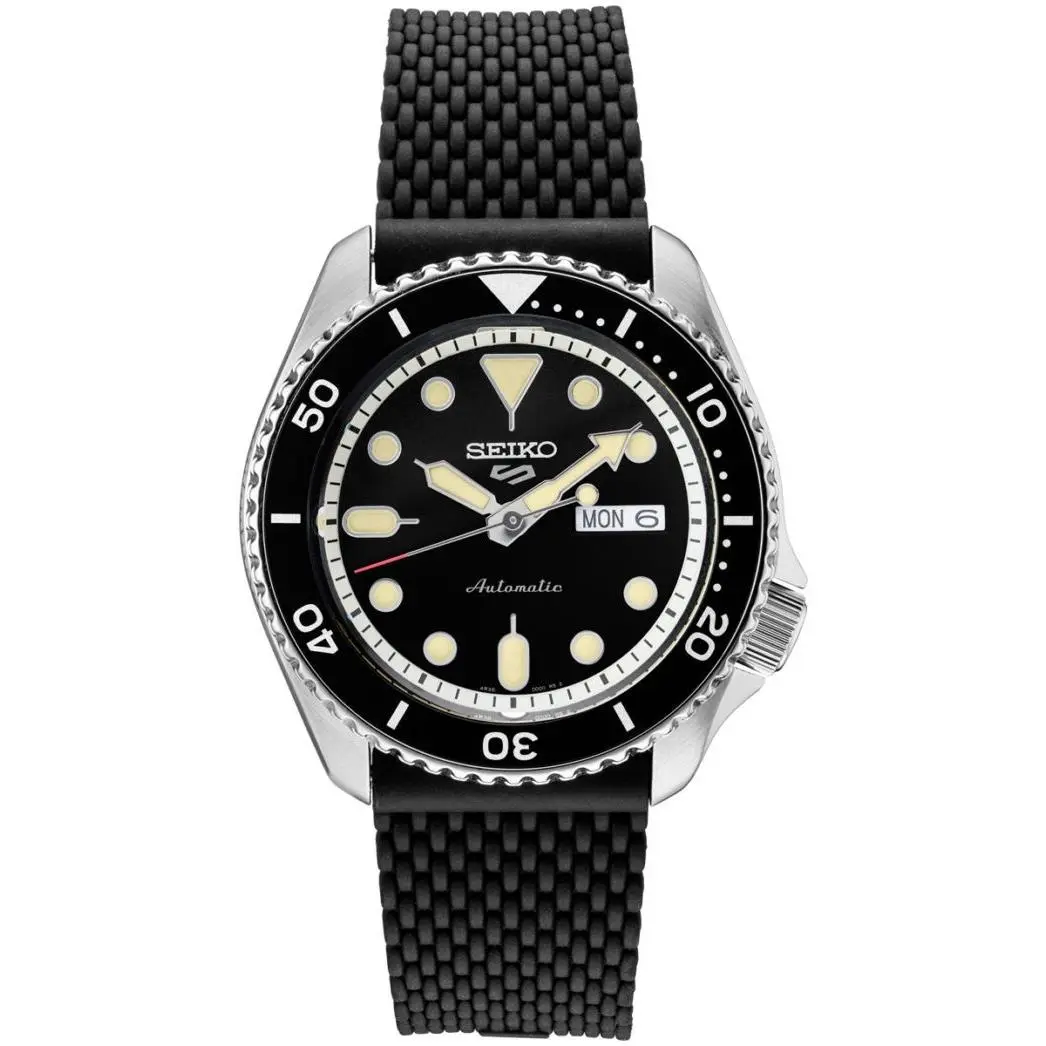 5 Sports SRPD95 Black Sunray Dial Automatic 42.5mm Diver Mint by Seiko