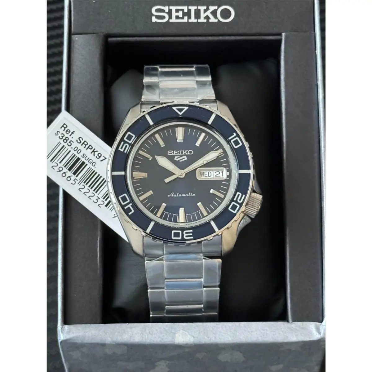 5 Sports Blue Snzh Series Japan SRPK97-MINT by Seiko
