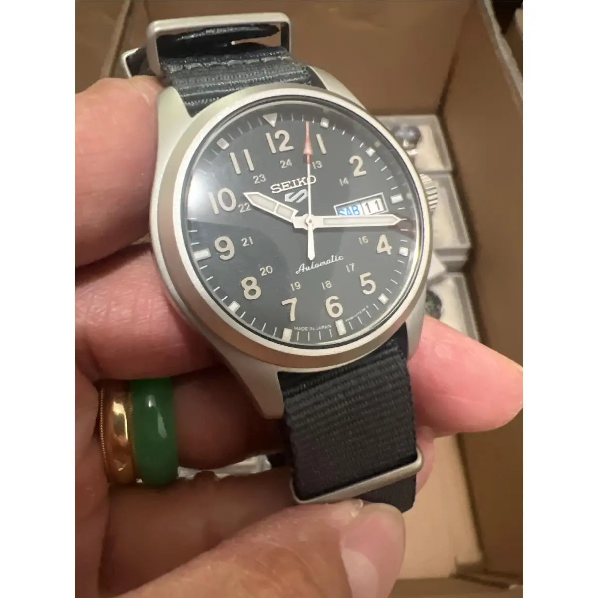 5 Sports Blue-gray Dial Japan SRPG31 Good Stuff Tgs by Seiko