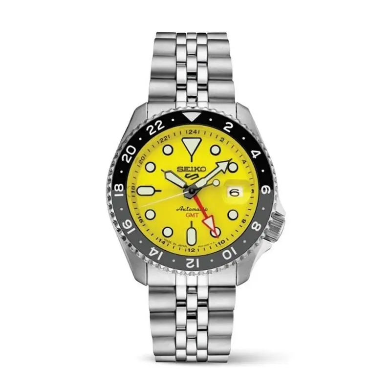 5 Sports Yellow Unisex Adults Watch - SSK017 by Seiko