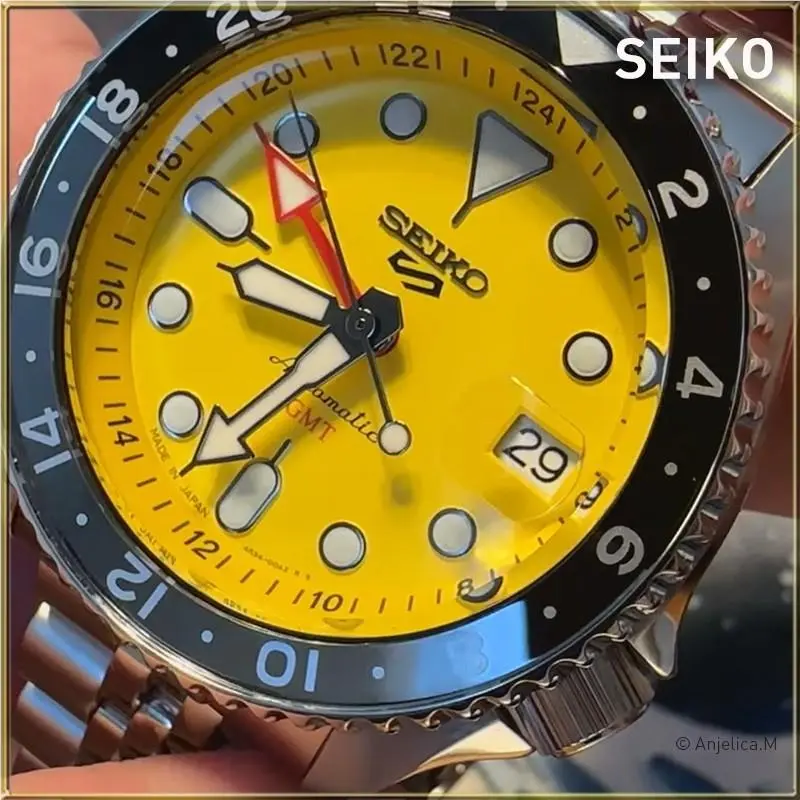 5 Sports Yellow Unisex Adults Watch SSK017 by Seiko