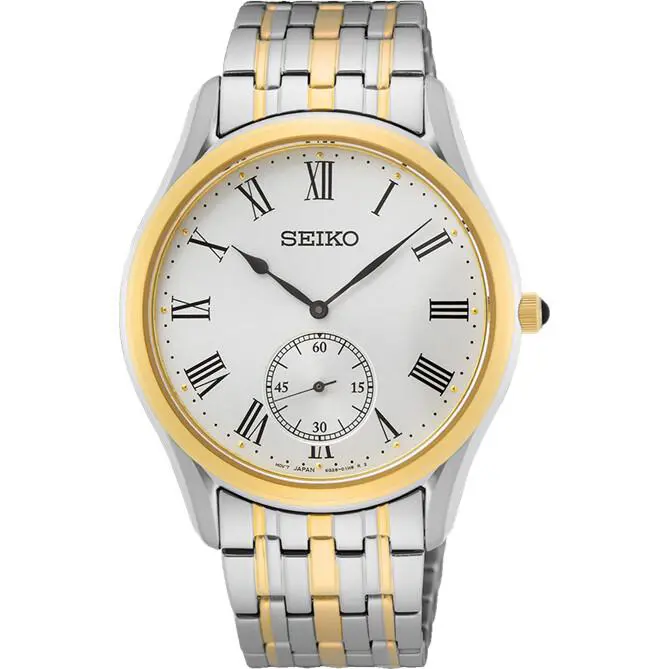 Seiko SRK048P1 SRK048 Men`s Quartz Stainless Case Sapphire Crystal Date 50m WR
