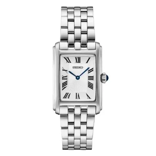 Seiko SWR083 Essentials Women`s Watch W/silver Dial Stainless Steel Quartz