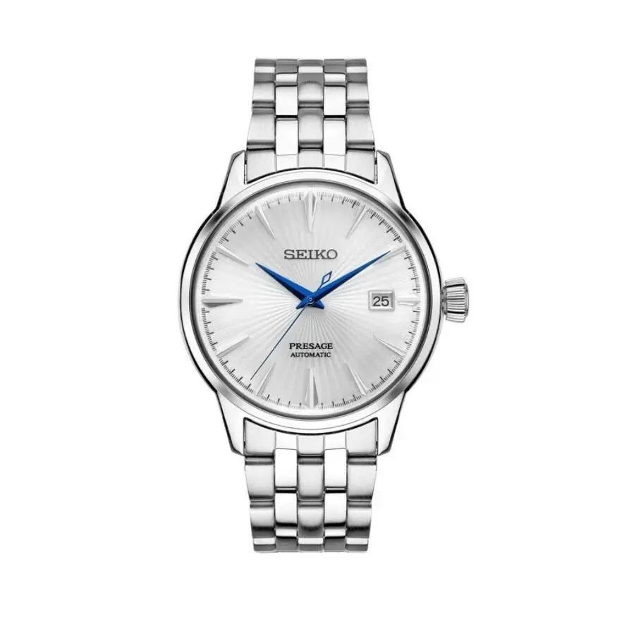 Seiko Presage Automatic Silver-tone Silver Dial Men’s Watch SRPB77