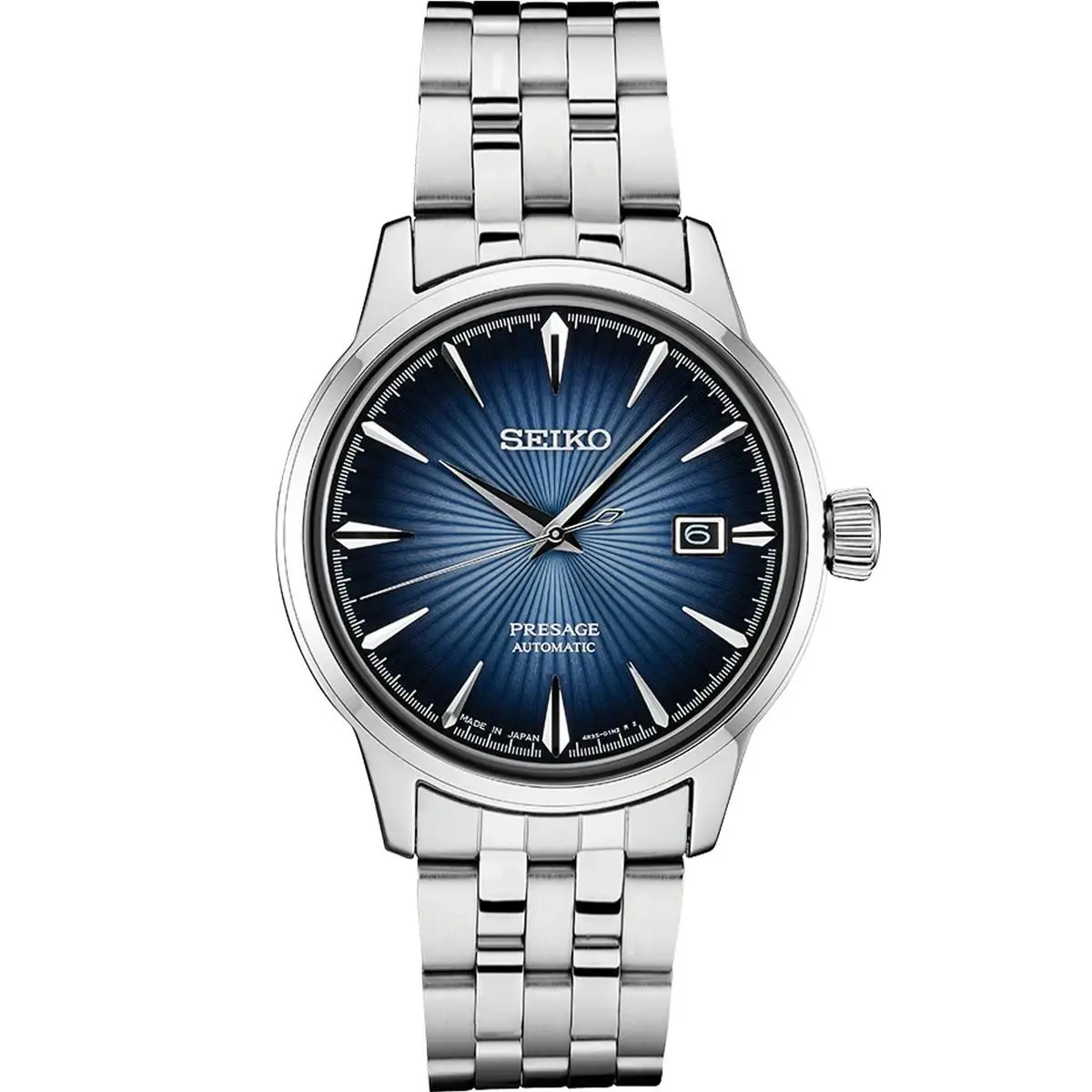 Seiko Presage Cocktail 40.5mm Blue Dial Stainless Steel Watch SRPB41