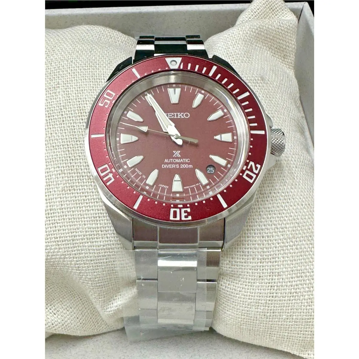 Prospex SRPL11 Burgundy Dial Automatic Men’s Watch by Seiko