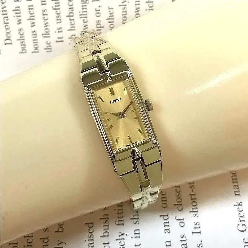 Seiko Solar Champagne Women`s Watch - SWR048