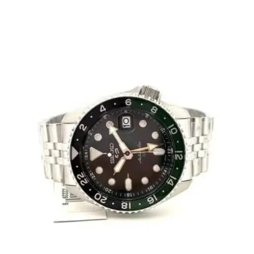 Seiko 5 Sports Skx Sports Gmt Green Dial Stainless Steel Watch SSK035 - Dial: Green