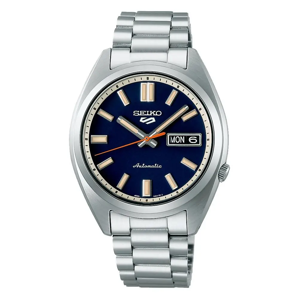 Seiko Men`s 5 Sports Automatic Snxs Series Classic Blue Dial Watch SRPK87