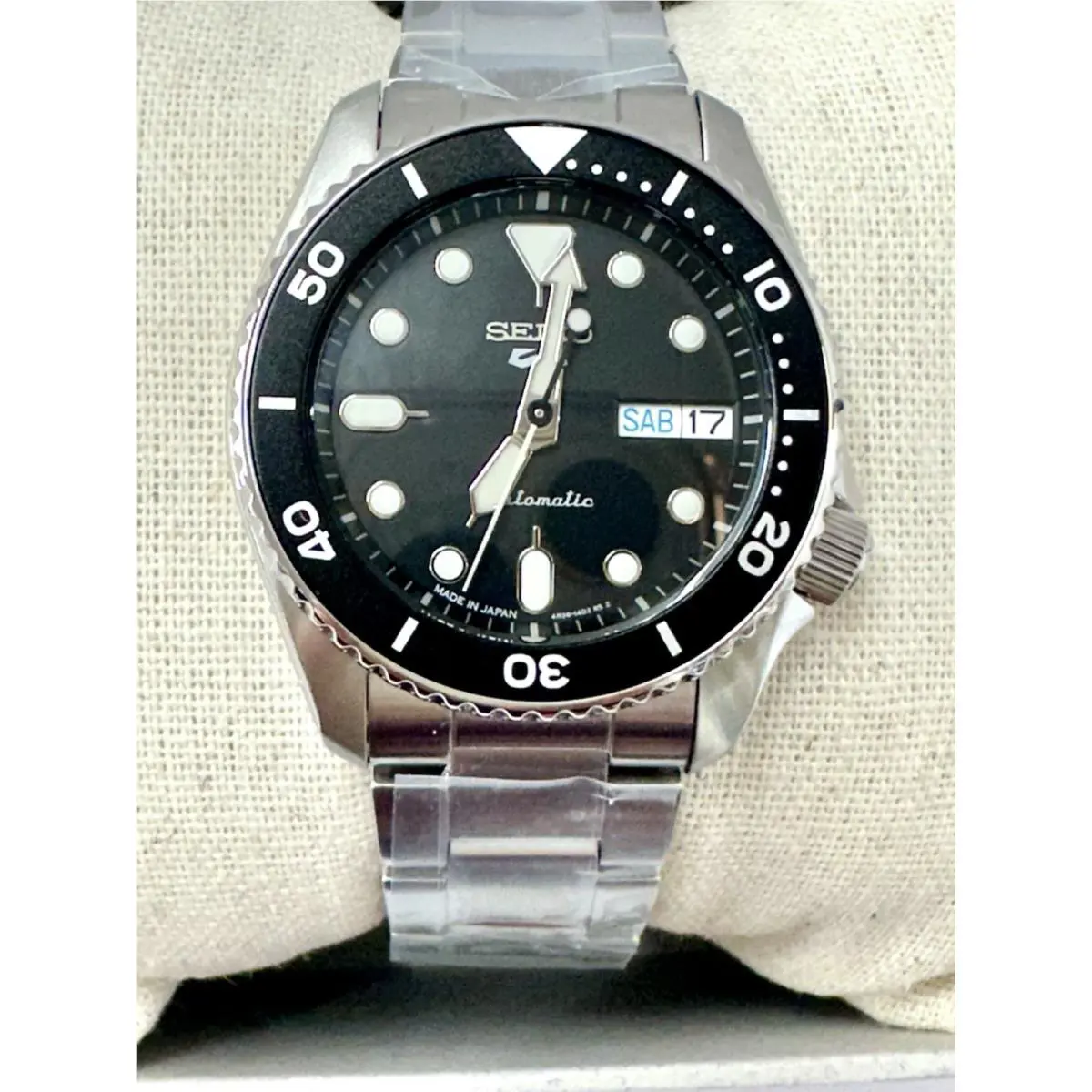 Seiko SRPK29 Mid Size Black Dial Men’s Automatic Watch