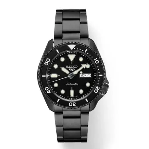 Seiko 5 SRPD65 Sports Automatic 42.5mm Black Dial Stainless Steel Watch