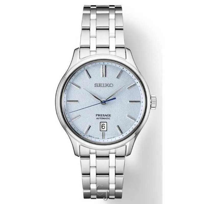 Seiko Presage Automatic Light Blue Dial Stainless Steel Men’s Watch SRPF53 - Dial: Blue, Band: Silver, Bezel: Silver