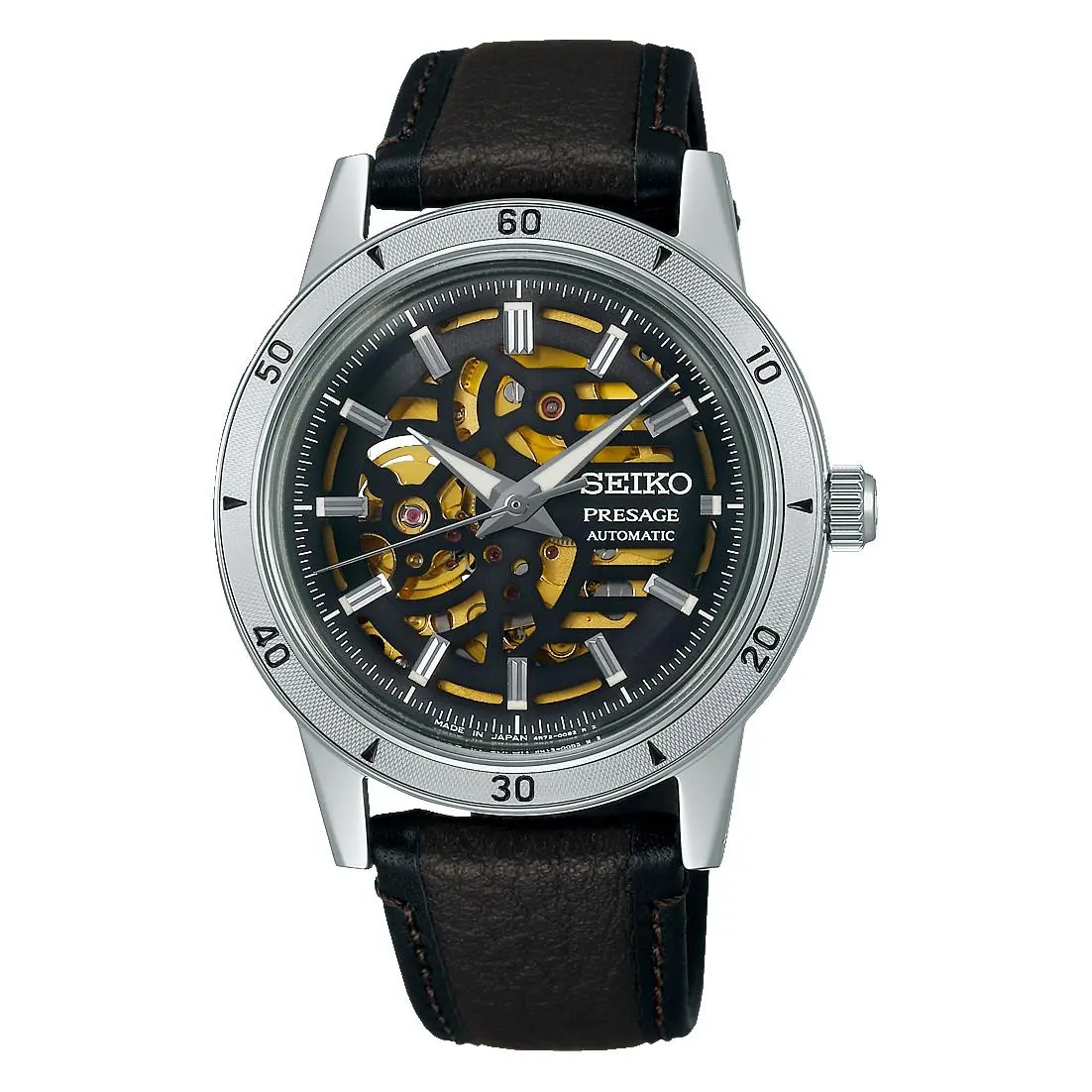 Seiko Presage Style60`s Auto See-through Dial Men`s Watch SSA461