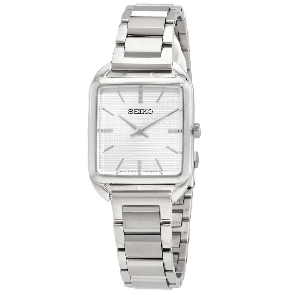 Seiko Essentials Quartz White Dial Ladies Watch SWR073P1 - White, Dial: White, Band: Silver