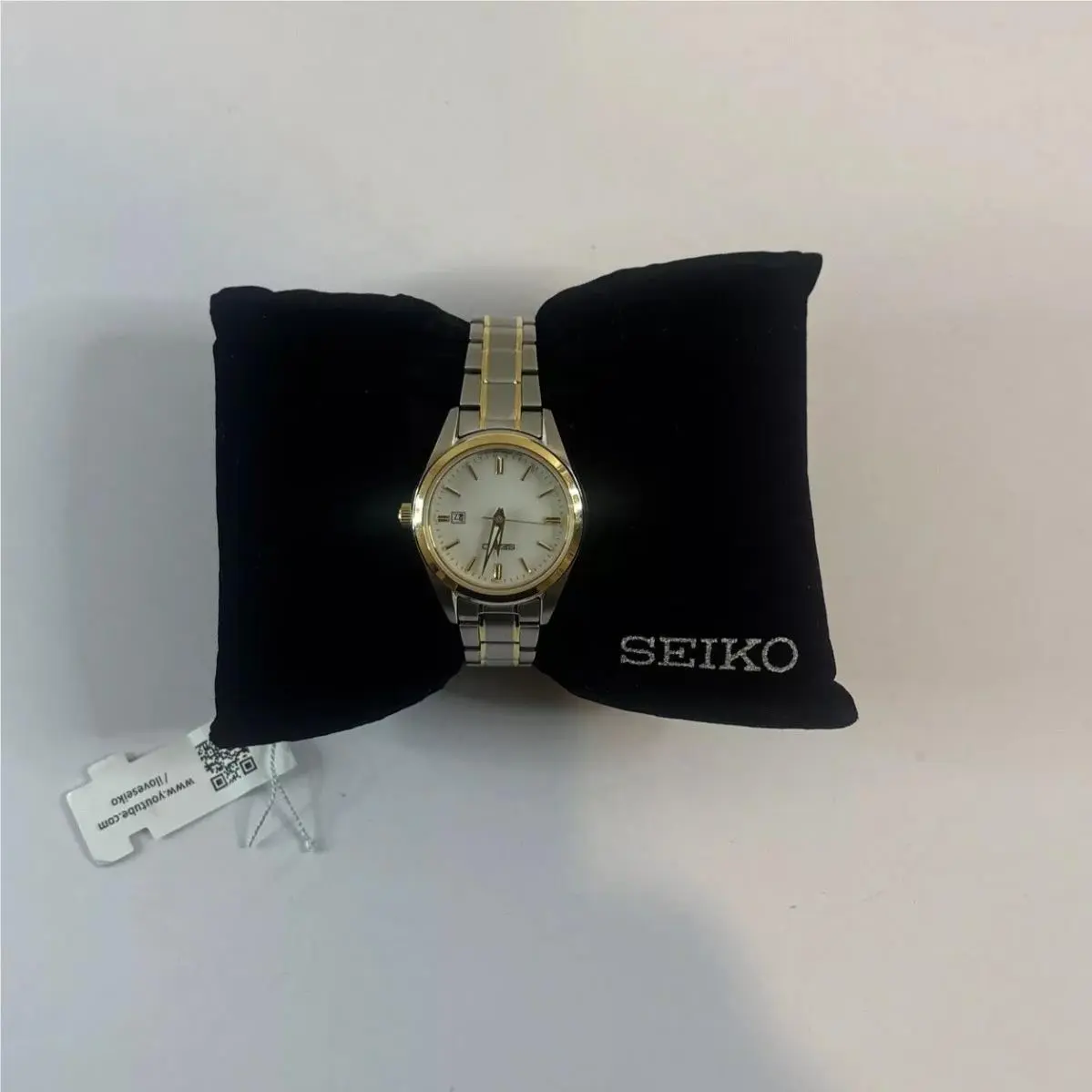 Seiko Women`s Gold and Silver Watch - SUR636P1 Msrp: - Dial: White, Band: Gold, Silver, Bezel: Gold