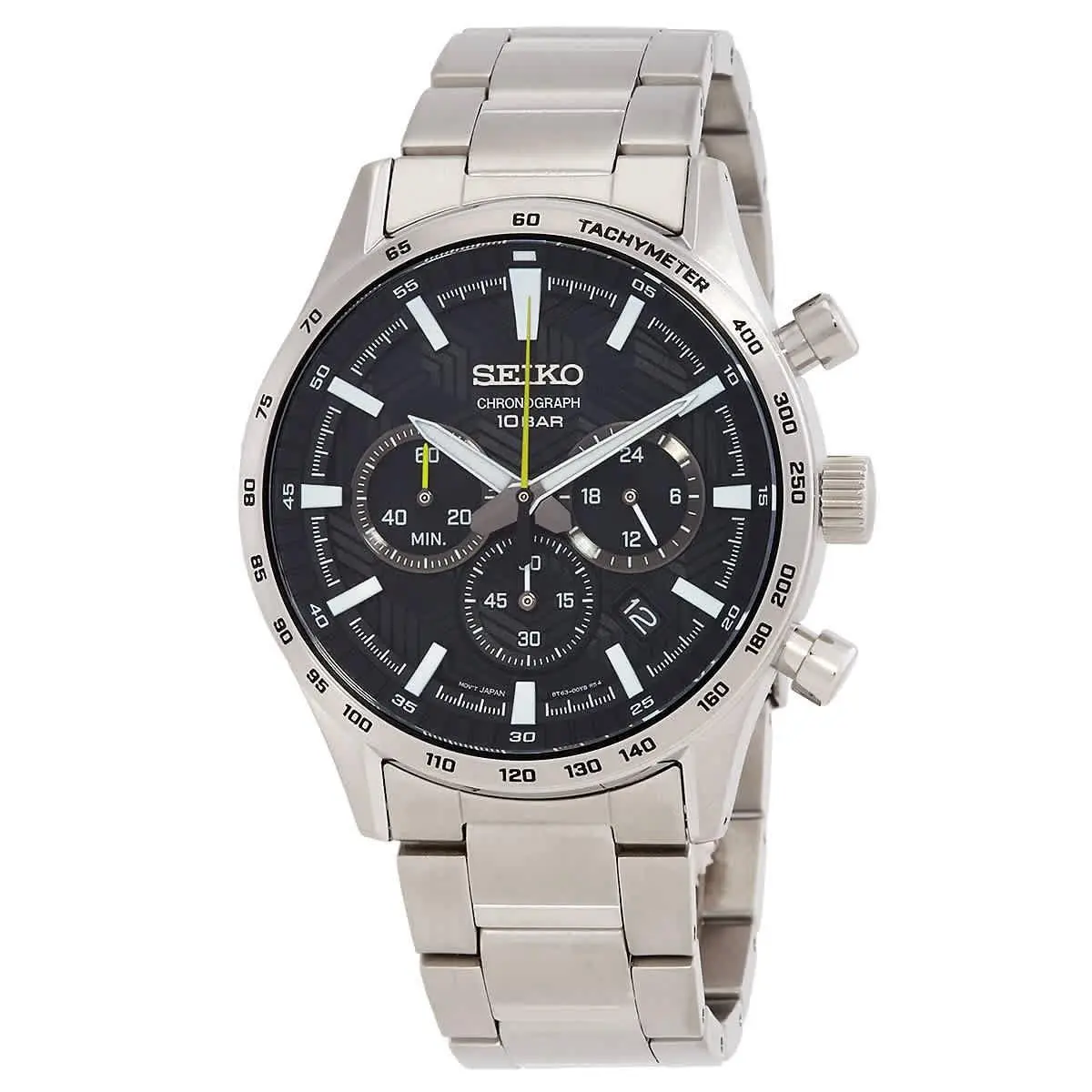 Chronograph Quartz Black Dial Men`s Watch SSB413P1 by Seiko