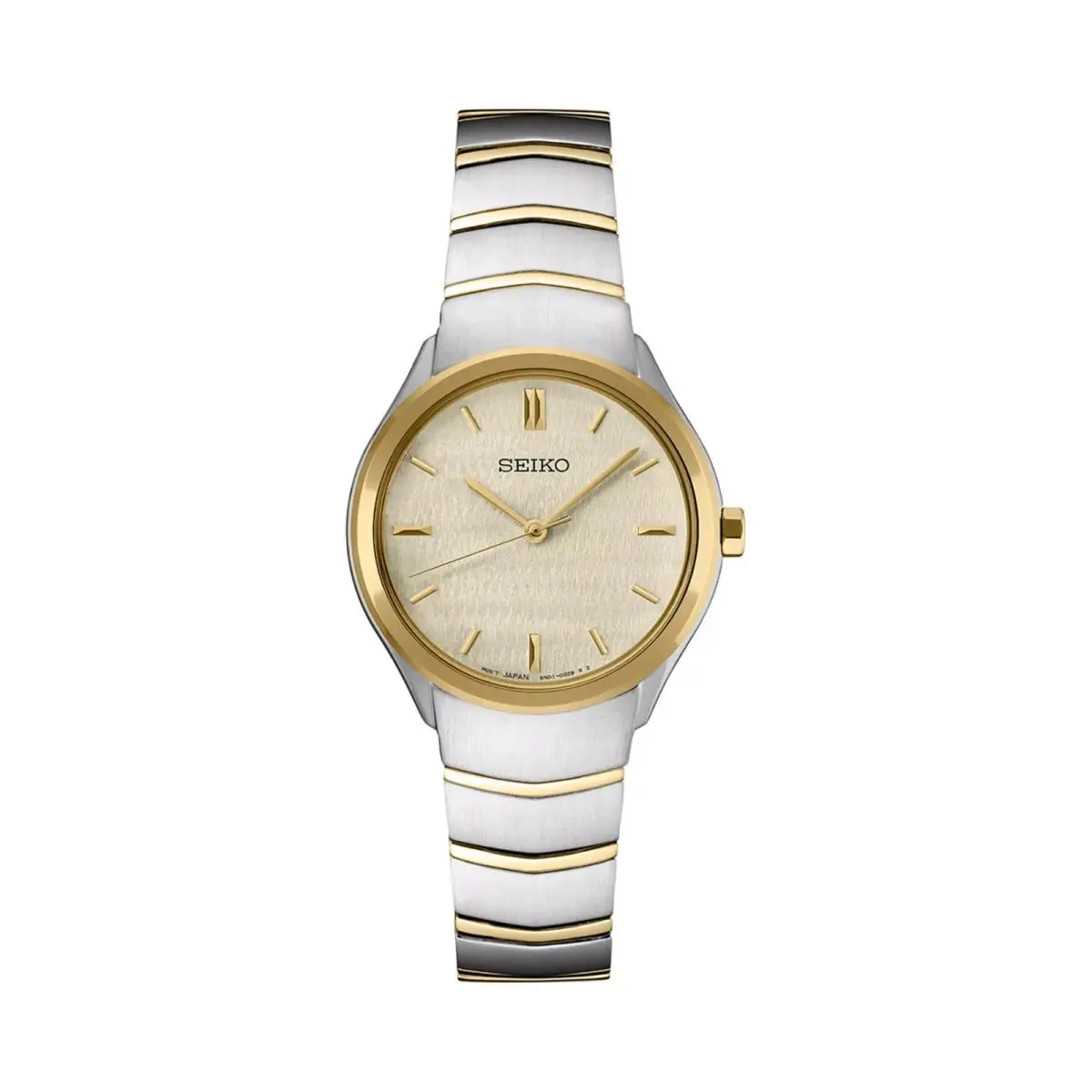 Seiko Champagne SUR550P1 Women`s Watch Case Stainless Steel Band