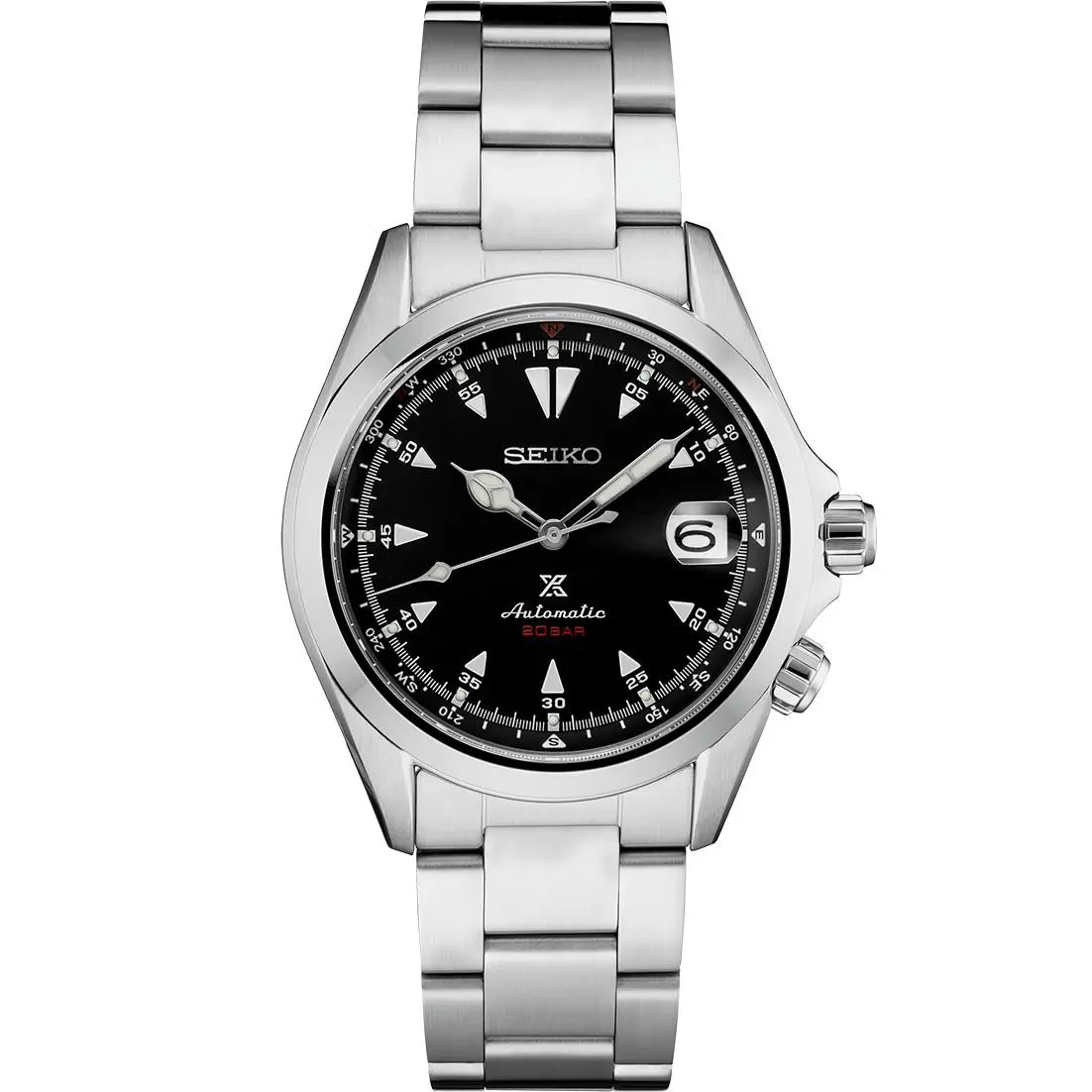 Seiko Prospex Automatic Alpinist Black Dial Men`s Watch SPB117 - Black