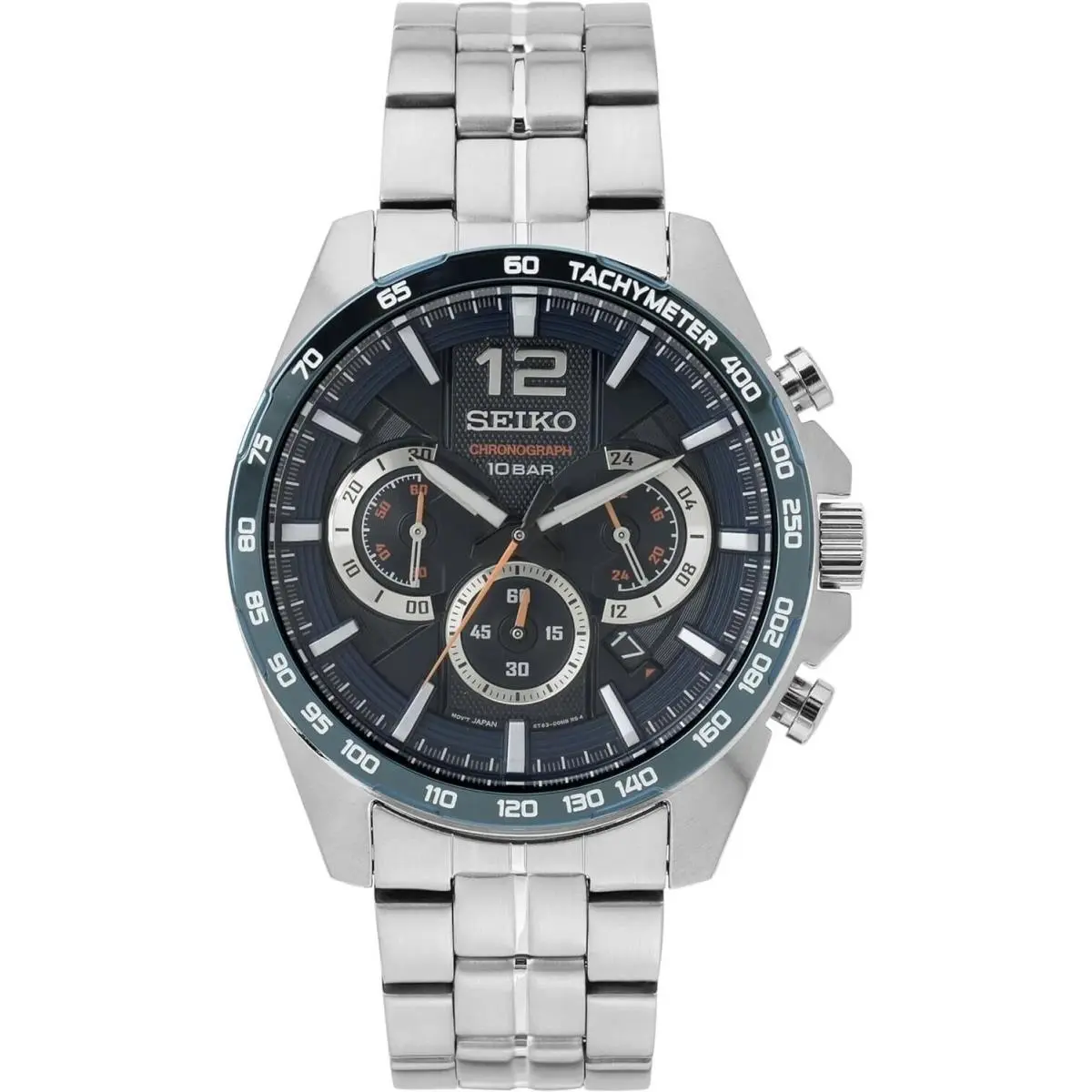 Essentials SSB345P1 Chronograph Quartz Blue Dial Men`s Watch by Seiko