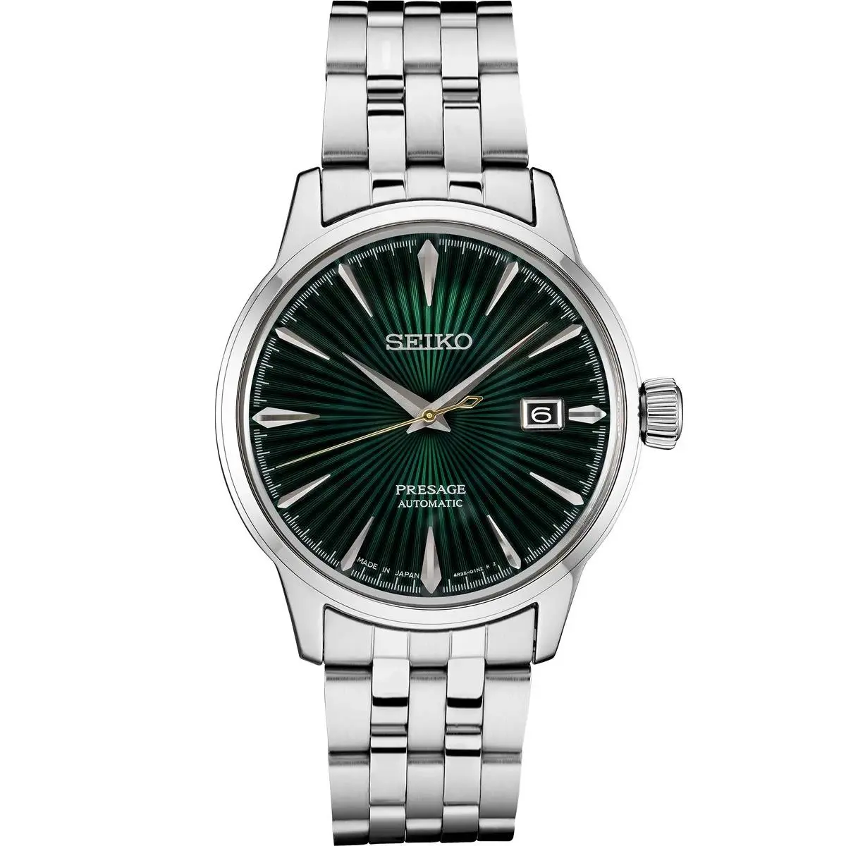 Seiko Presage Cocktail 40.5mm Green Dial Stainless Steel Watch SRPE15