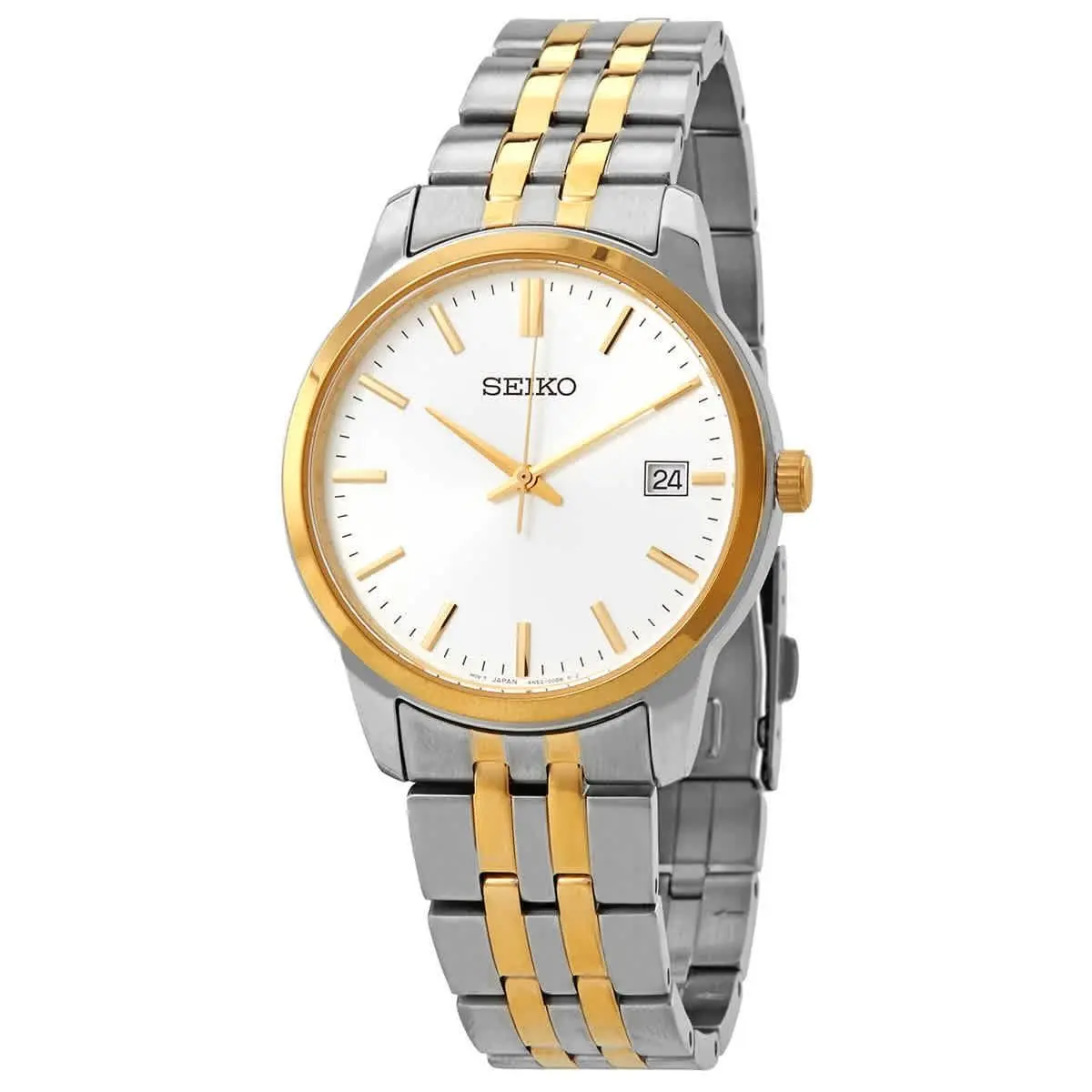 Essentials Quartz White Dial Men`s Watch SUR402 by Seiko