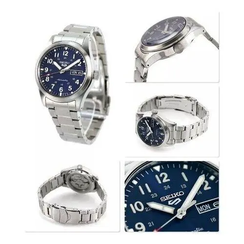 Seiko 5 Automatic Watch 100 Meter Day Date Blue Dial SRPG29J1