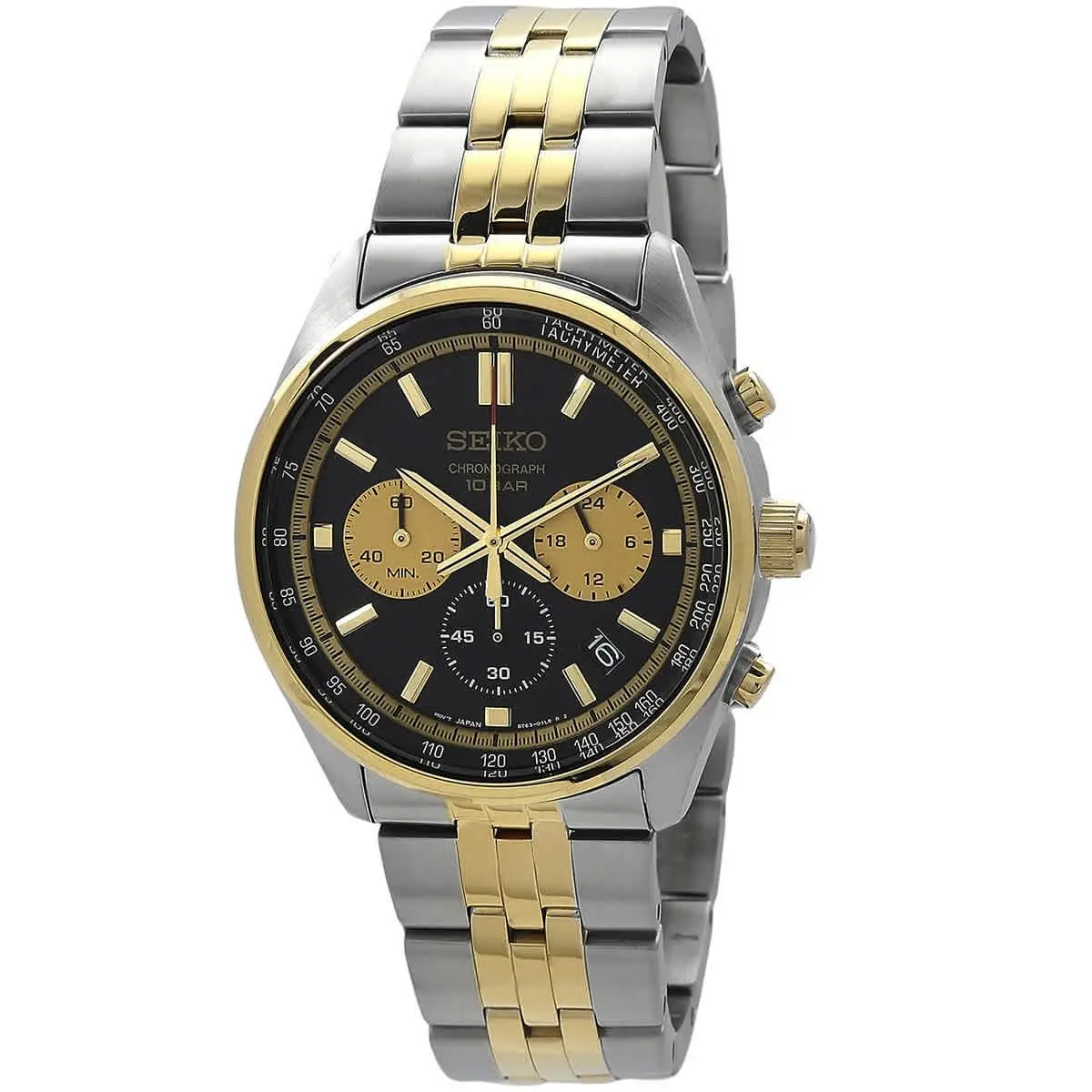 Chronograph Quartz Black Dial Men`s Watch SSB430P1 by Seiko