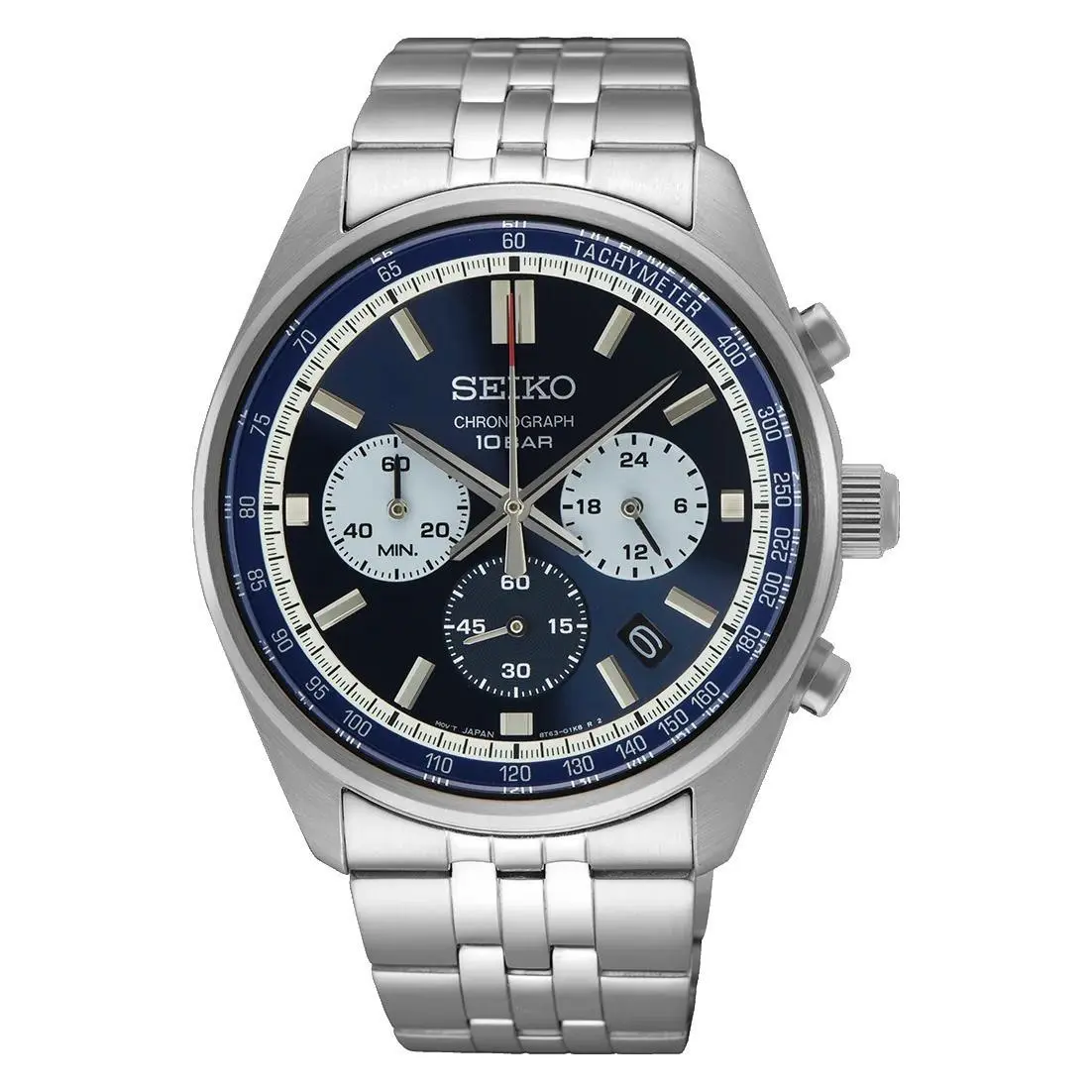 Seiko Men`s Chronograph Quartz Blue Dial Watch - SSB427P1