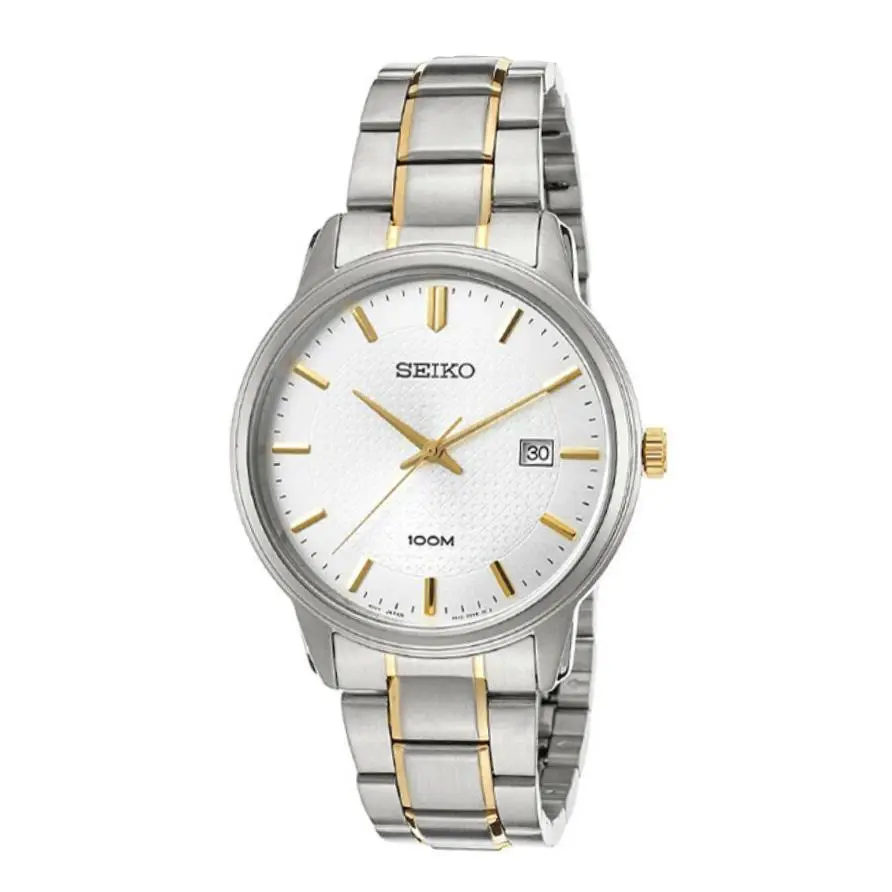 Seiko Neo Classic Silver Dial Stainless Steel Men`s Watch Sur197 - Dial: Silver, Band: Multicolor, Bezel: Silver