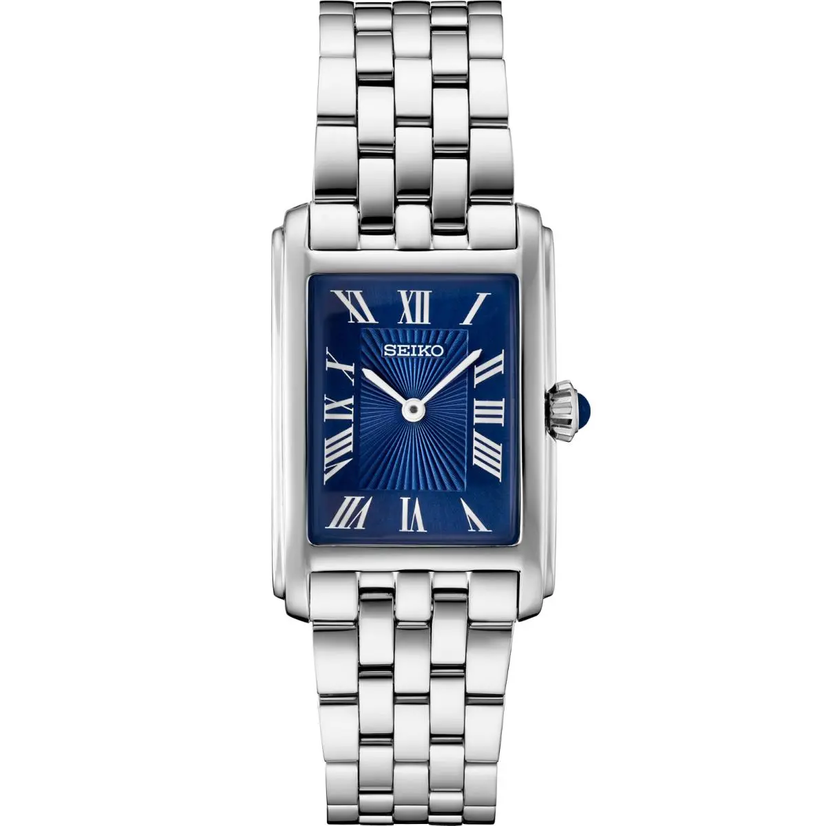 Essentials Stainless Steel Quartz Blue Dial Women`s Watch SWR085 by Seiko
