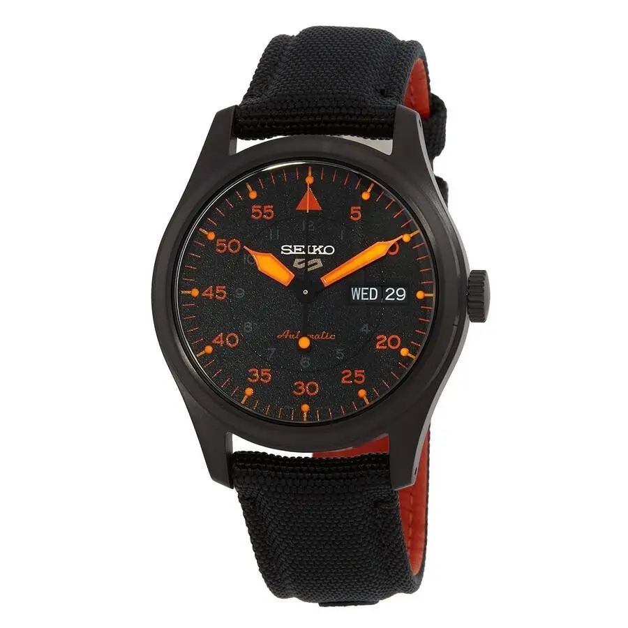 Seiko Men`s 5 Sports Automatic Black Dial Watch - SRPH33K1
