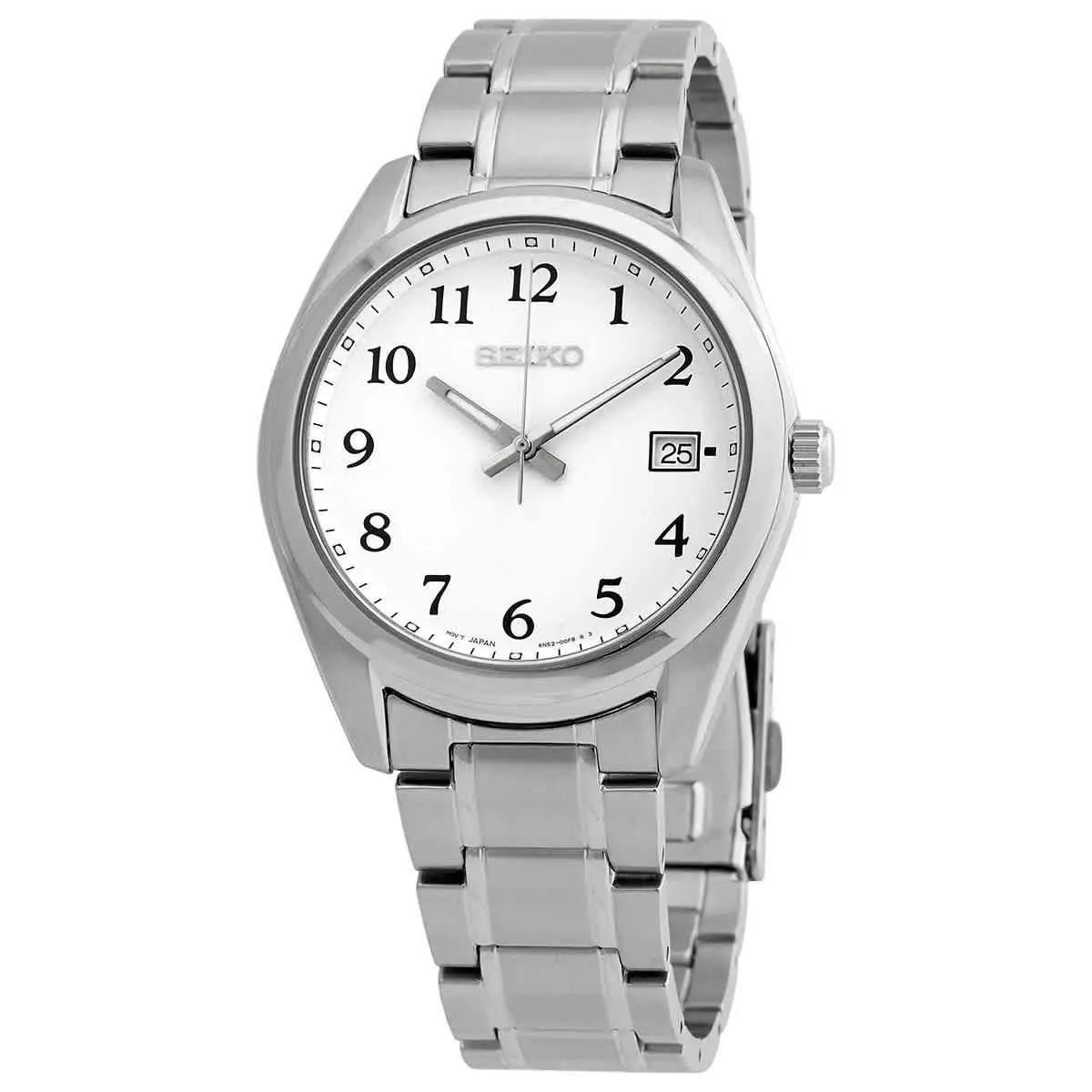 Seiko Core Quartz White Dial Men`s Watch SUR459P1