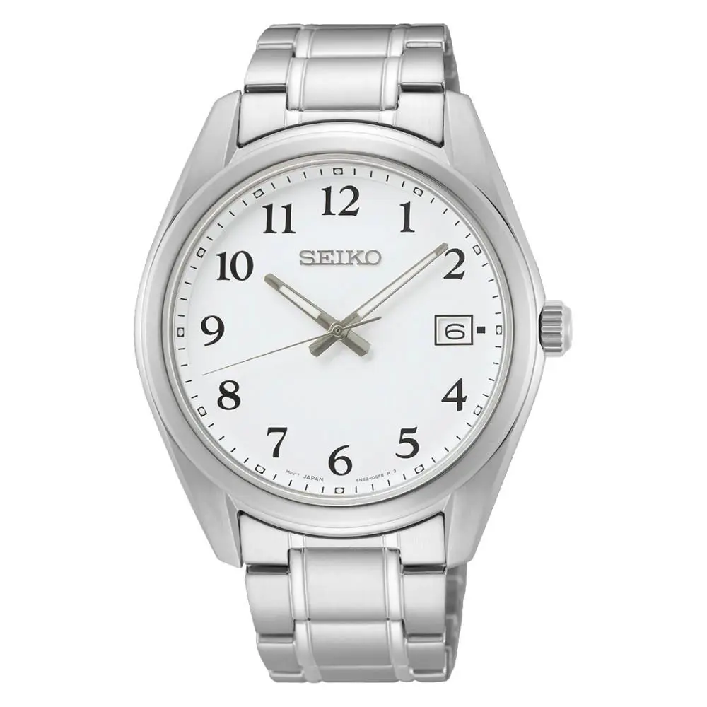 Seiko Men`s Core Quartz White Dial Watch - SUR459P1 - Dial: White