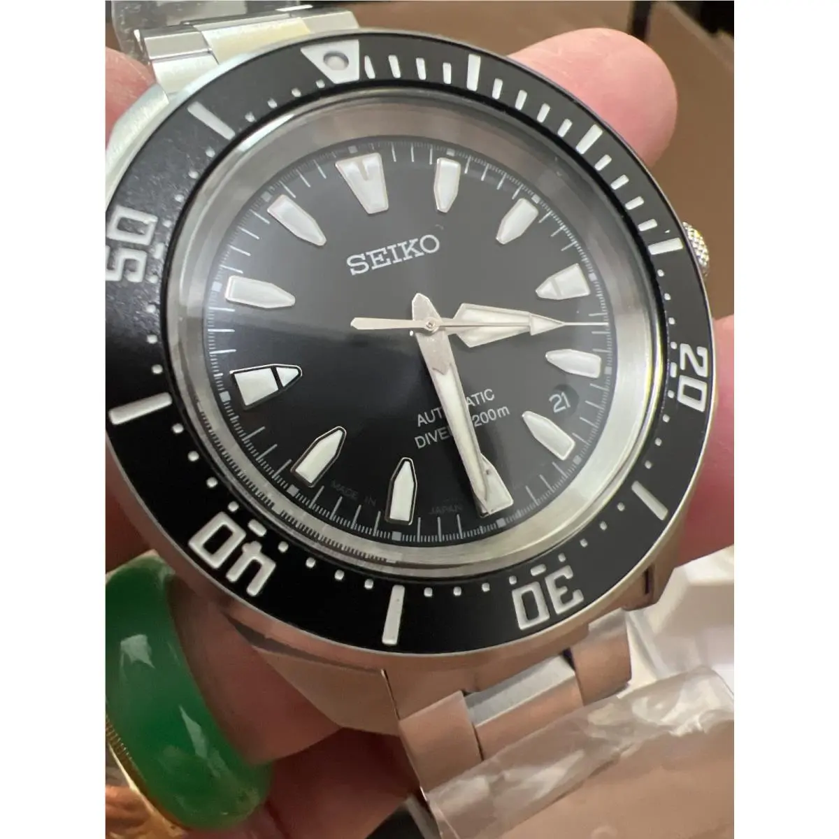Seiko Prospex SRPL13 Automatic Samurai Black Steel Men`s Dive Watch