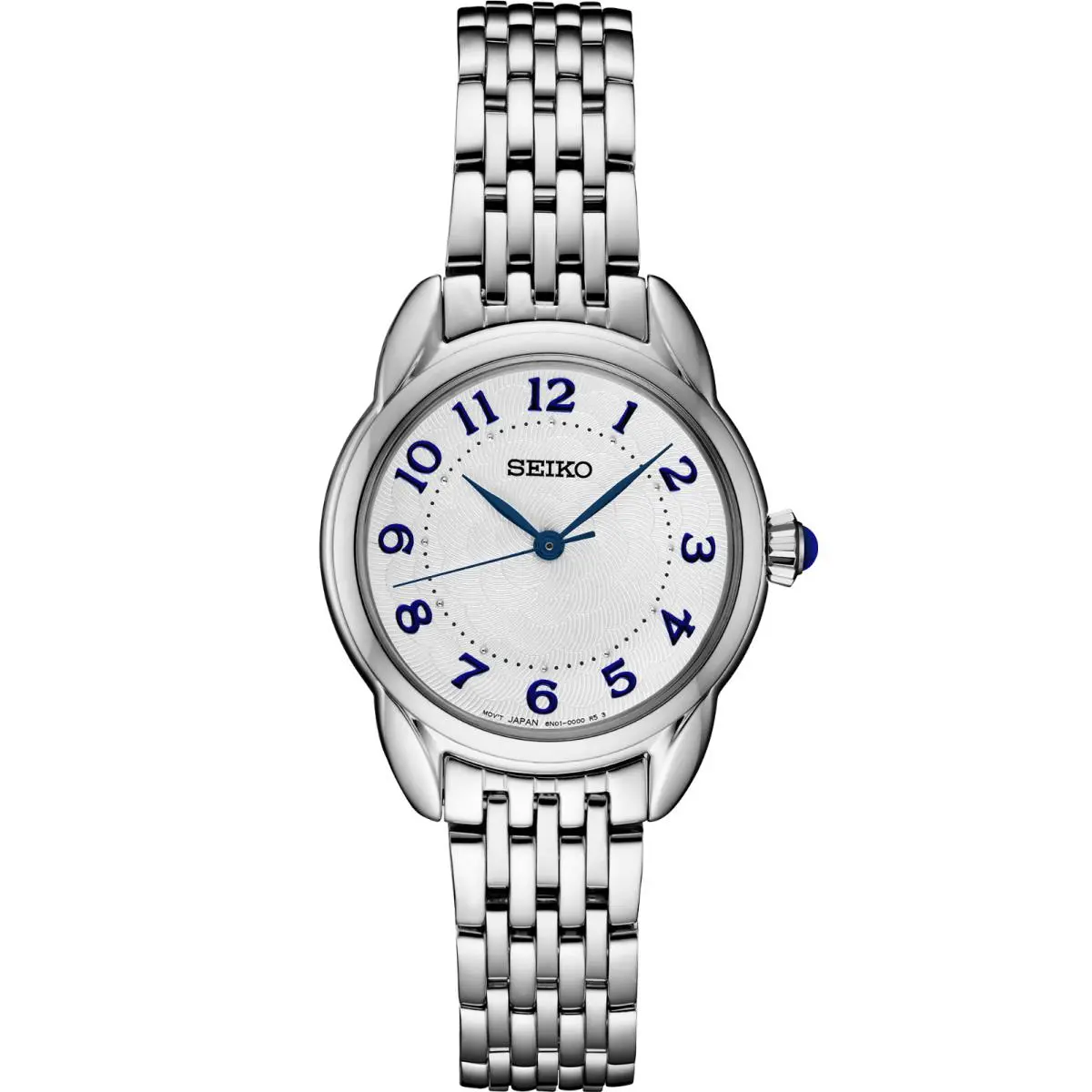 Essentials Quartz White Dial Stainless Steel Women`s Watch SUR561 by Seiko