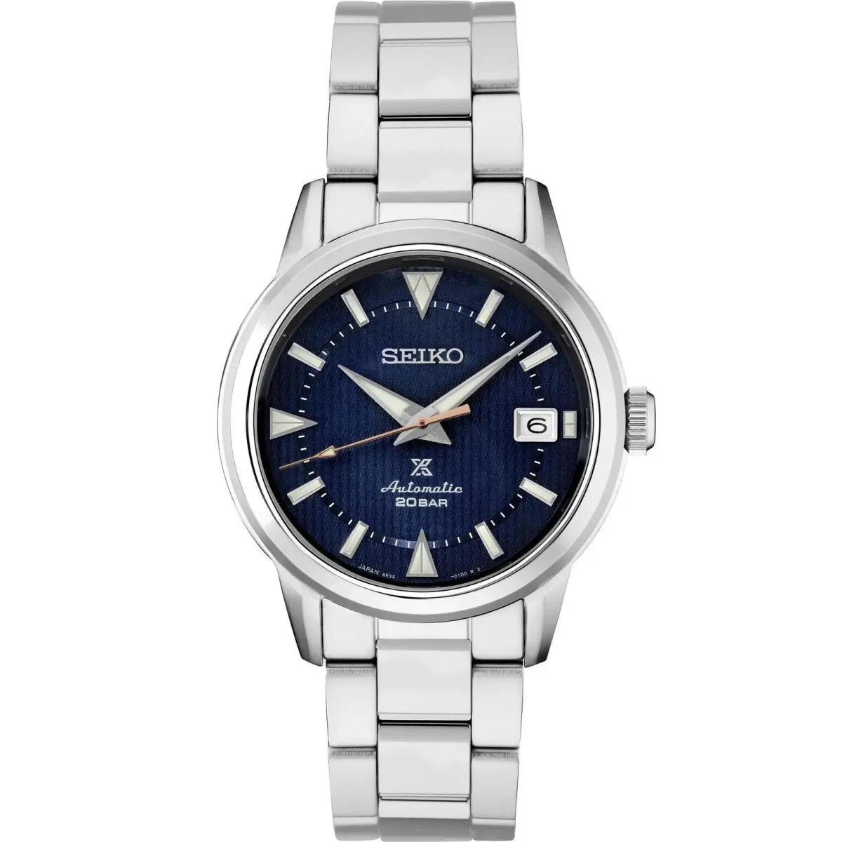 Seiko Prospex Alpinist Mens Automatic Blue Dial Watch SPB249 - Dial: Blue, Band: Silver, Bezel: Silver