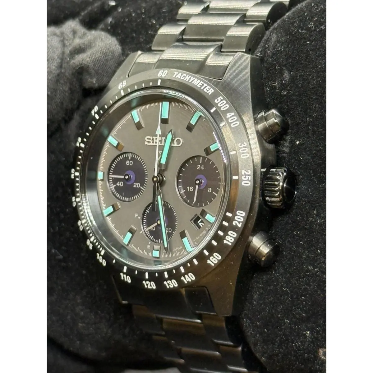 Seiko Prospex Speedtimer Solar Chronograph `night Vision` SSC917