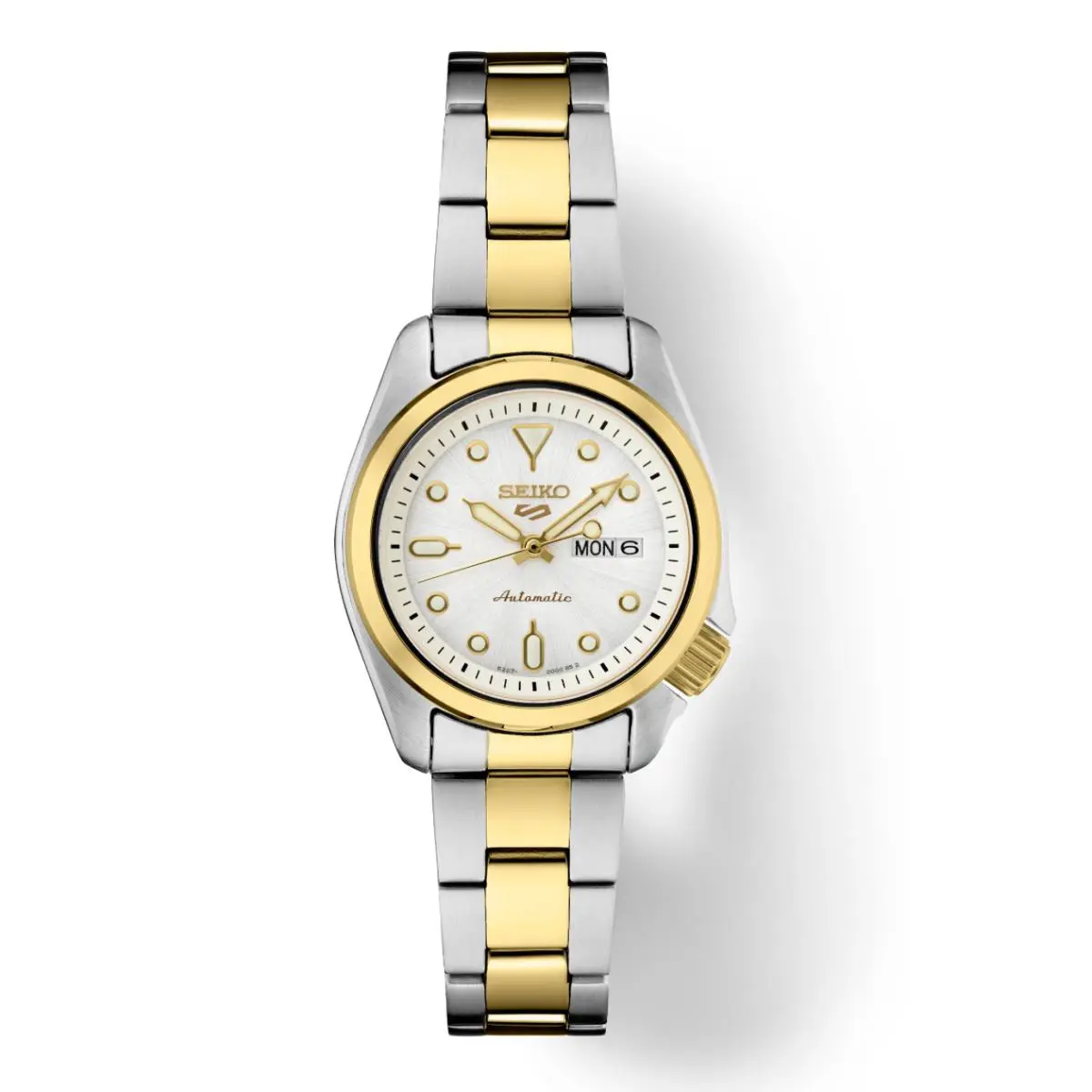 SRE004Ladies Mechanical Movement Stainless Two Tone Day Date 100m WR by Seiko