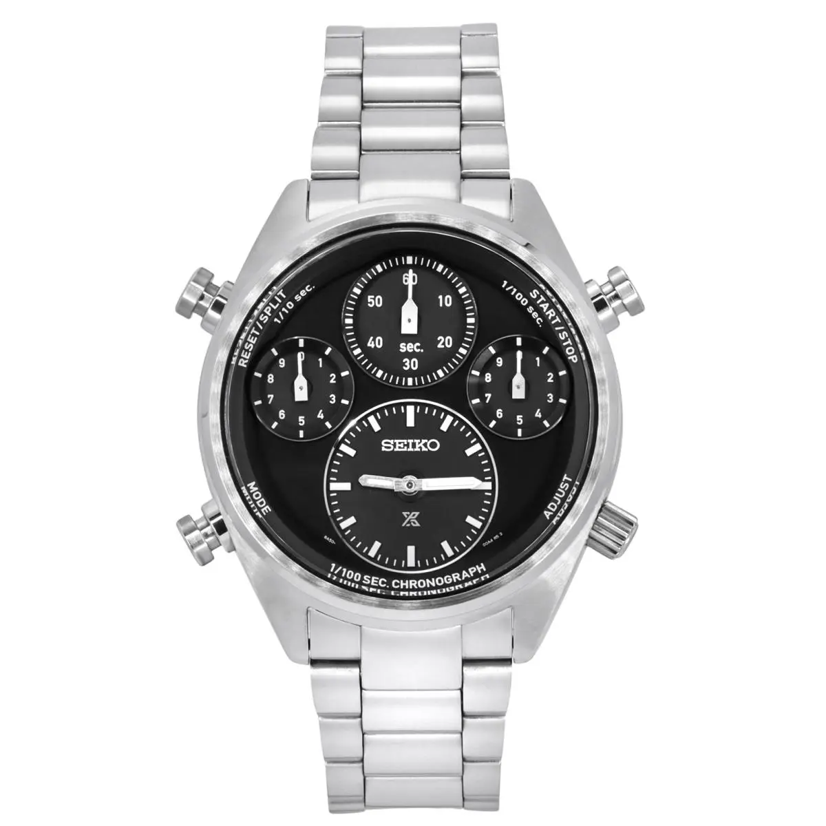 Prospex Speedtimer Chronograph Black Dial Solar SFJ003P1 100M Mens Watch by Seiko