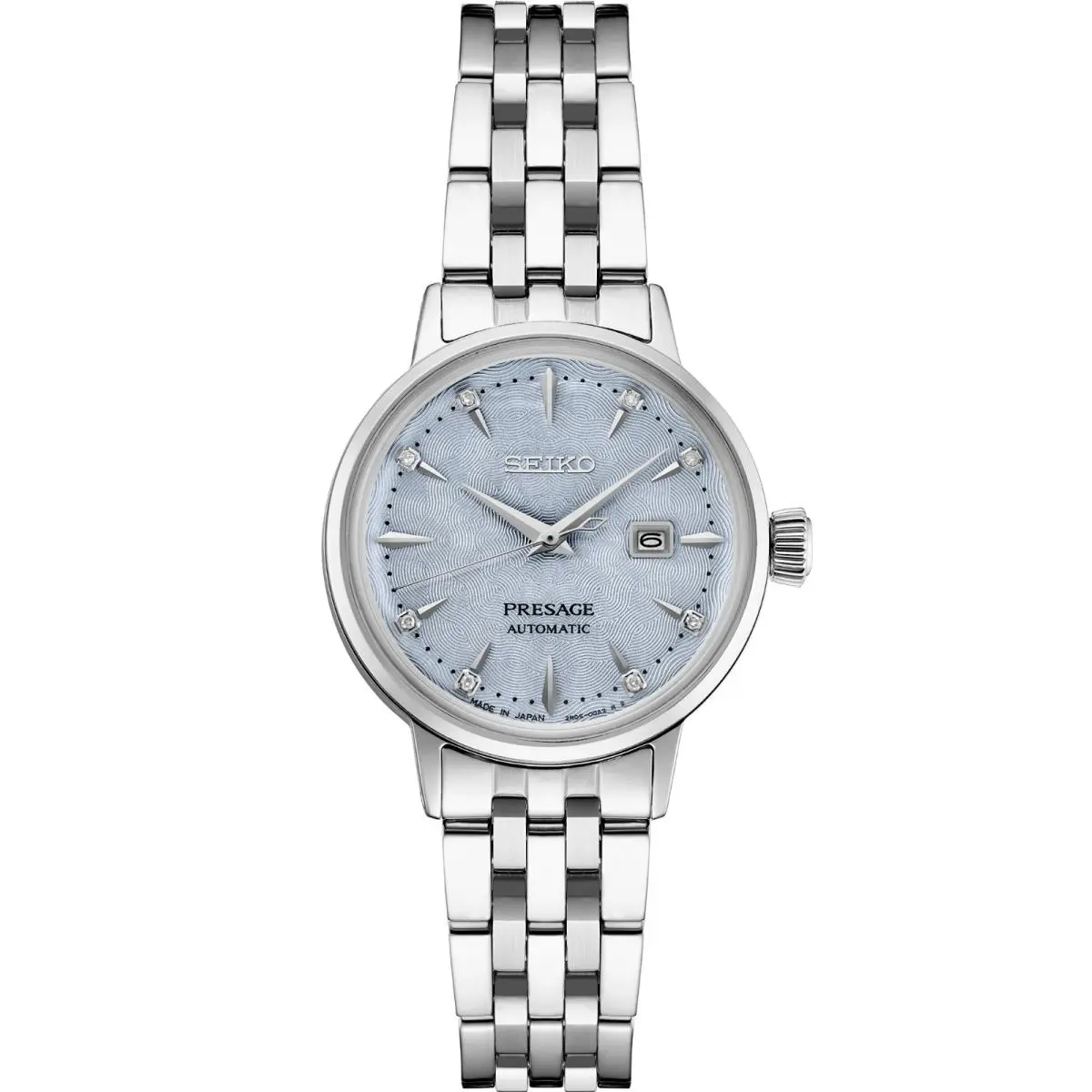 Seiko Presage Cocktail Time SS Automatic Light Blue Dial Women`s Watch SRE007