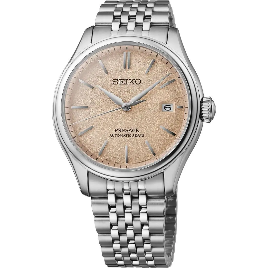 Seiko Presage Classic Series `silk` 40.2mm Pink Dial Watch SPB467