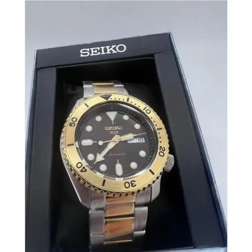 Seiko 5 Five Sport Automatic Two Tone SRPK24J8 Made IN Japan