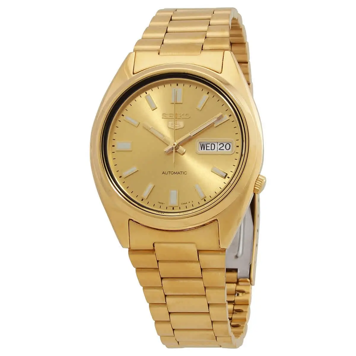 Series 5 Automatic Gold Dial Men`s Watch SNXS80K1 by Seiko