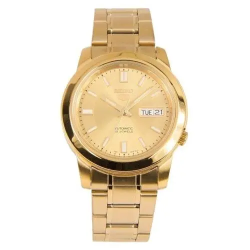 5 Gold Tone Stainless Steel Dial 21 Jewels Automatic SNKK20K1 Mens Watch by Seiko