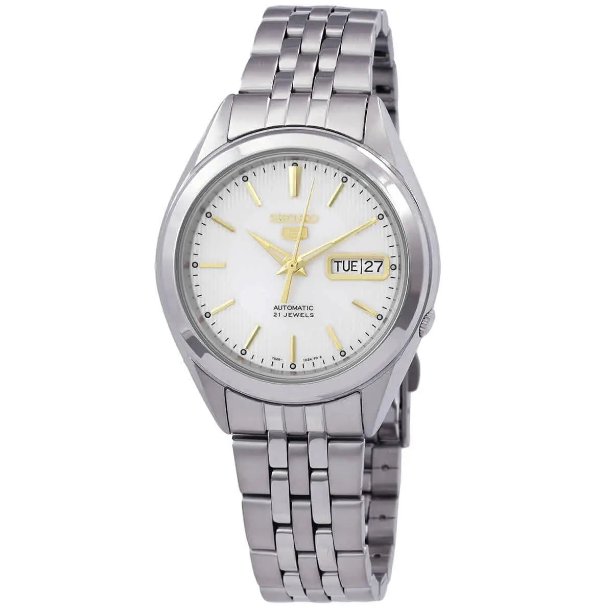 Seiko Series 5 Automatic Silver Dial Men`s Watch SNKL17K1