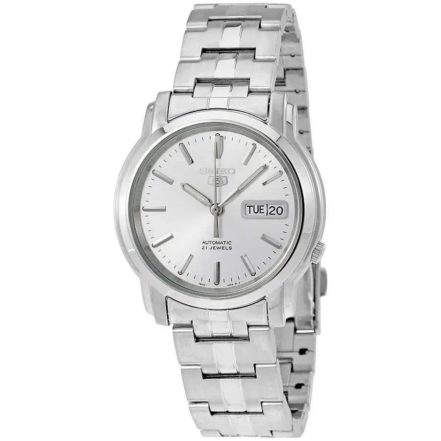 5 Automatic Silver Dial Stainless Steel Men`s Watch SNKK65 by Seiko
