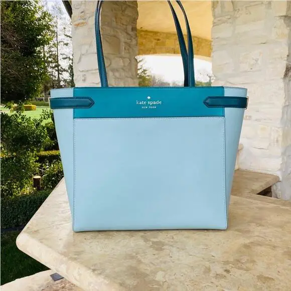 Laptop 3 Compartment Leather Handbag/wallet Frosted Spearmint handbag by Kate Spade
