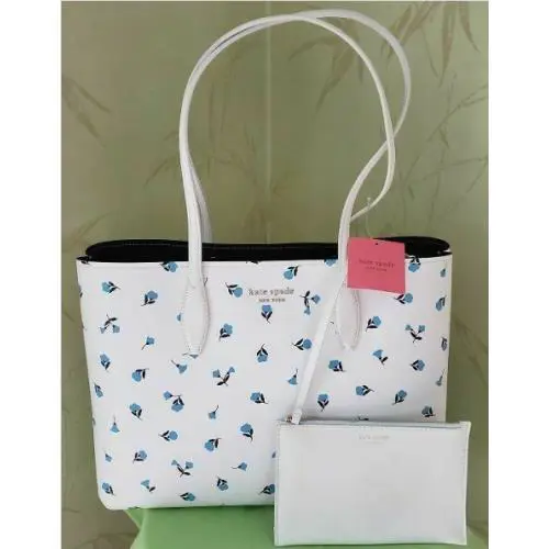 Kate Spade All Day Dainty Bloom Tote W/wristlet Pouch /or Bifold Wallet:nwt