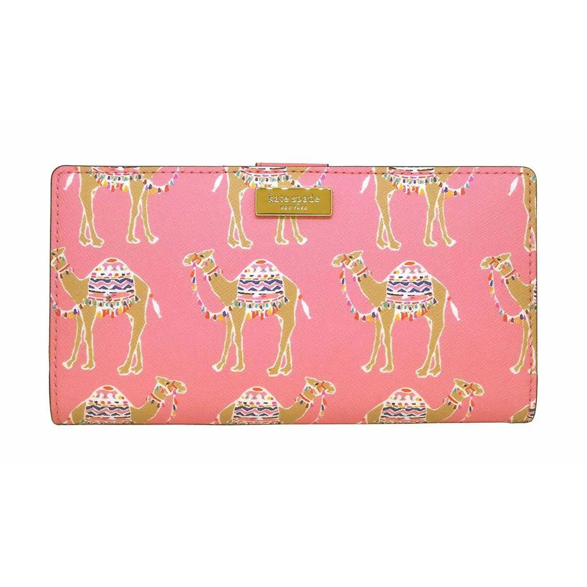 Cherry Lane Leather Wallet Multi Color PWRU3443 WLRU4796 PWRU4045 WLRU4796 Pink multi by Kate Spade