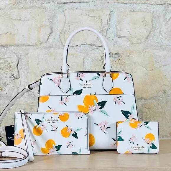 Kate Spade KC698 Madison Orange Toss Medium Satchel
